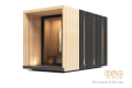 SPAsystem.eu | Sauny ogrodowe - Sauna zewnętrzna model SPA System ZONE Julia / - widok pod kątem