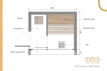 SPAsystem.eu | Sauny ogrodowe - Sauna zewnętrzna model SPA System ZONE Noah / - schemat