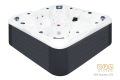 SPAsystem.eu | Wanna SPA - jacuzzi z hydromasażem typ JOY / 7 osobowa - widok z boku