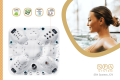 SPAsystem.eu | Wanna SPA - jacuzzi z hydromasażem typ JOY / 7 osobowa - widok z góry