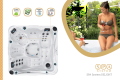 SPAsystem.eu | Wanna SPA - jacuzzi z hydromasażem typ DELIGHT / 5 osobowa - widok z góry