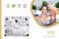 SPAsystem.eu | Wanna SPA - jacuzzi z hydromasażem typ HAPPY / 4 osobowa - widok z góry