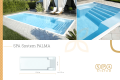 SPAsystem.eu | Baseny ogrodowe - basen typ SPA System PALMA / 10 m długości - widok z boku